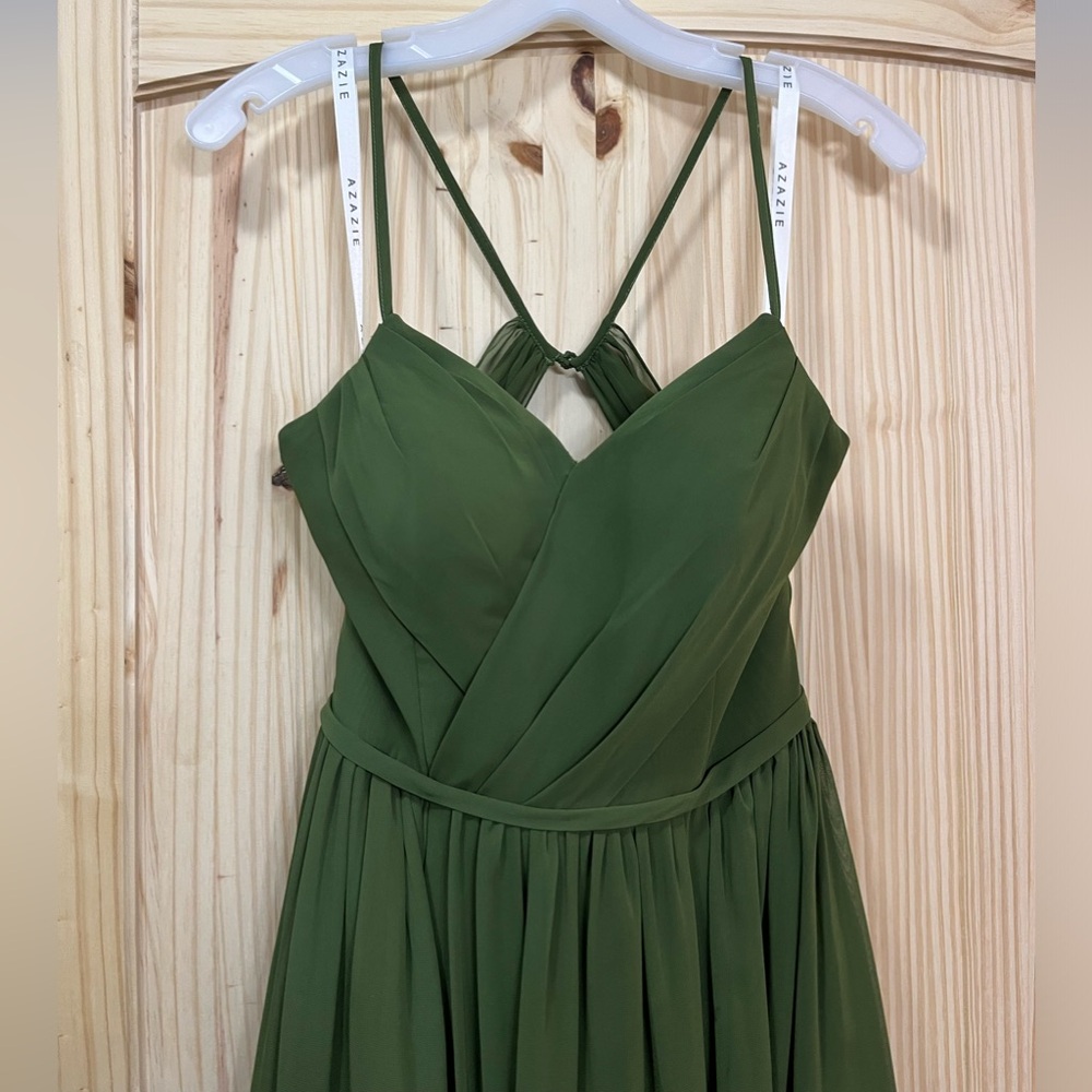 Azazie Bridesmaid Dress - Olive